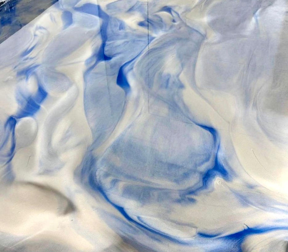 Metallic epoxy floor
